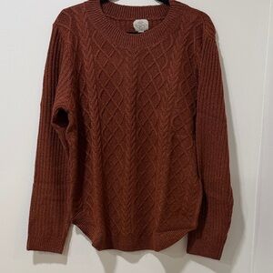 St. John's Bay Copper Knit Sweater - New with tags